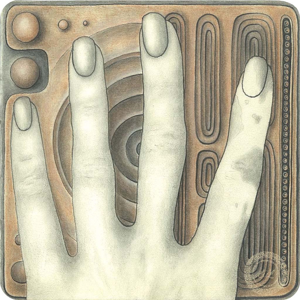 warm toned paper texture and subtle pigment transitions
